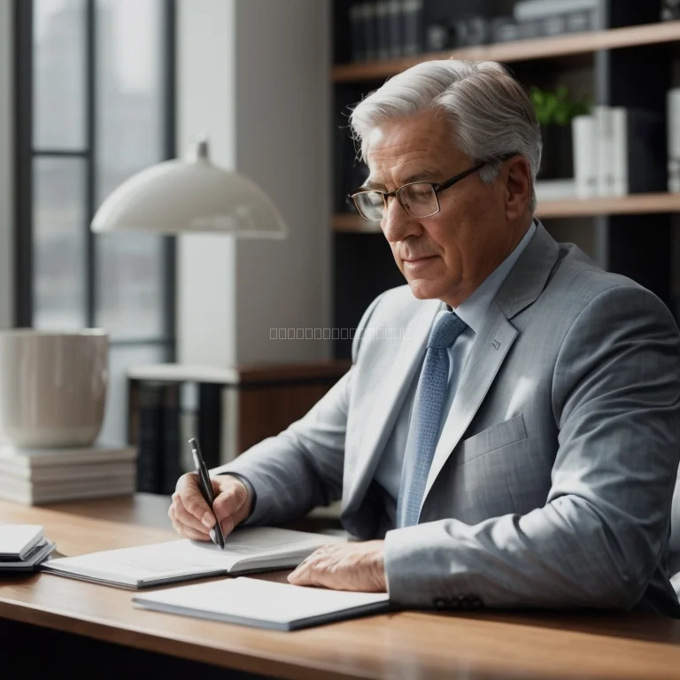 Vorsorgeplanung am Schreibtisch